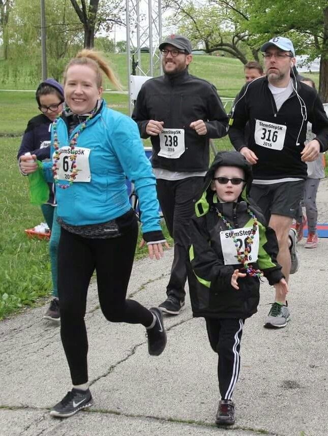 Mommy and Tyler First 5K
